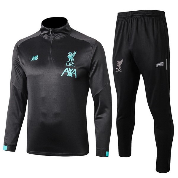 Trainingsanzug Liverpool 2019-20 Grau Marine Fussballtrikots Günstig